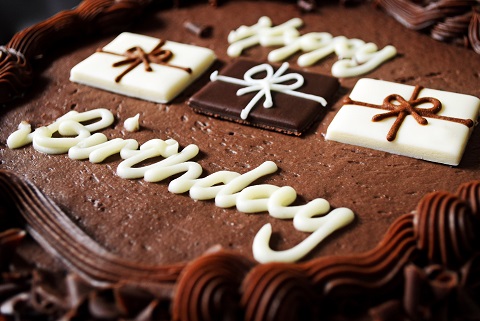 gâteau au chocolat pour un anniversaire