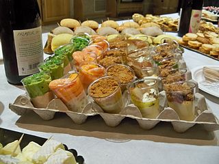 Verrines pour cocktail